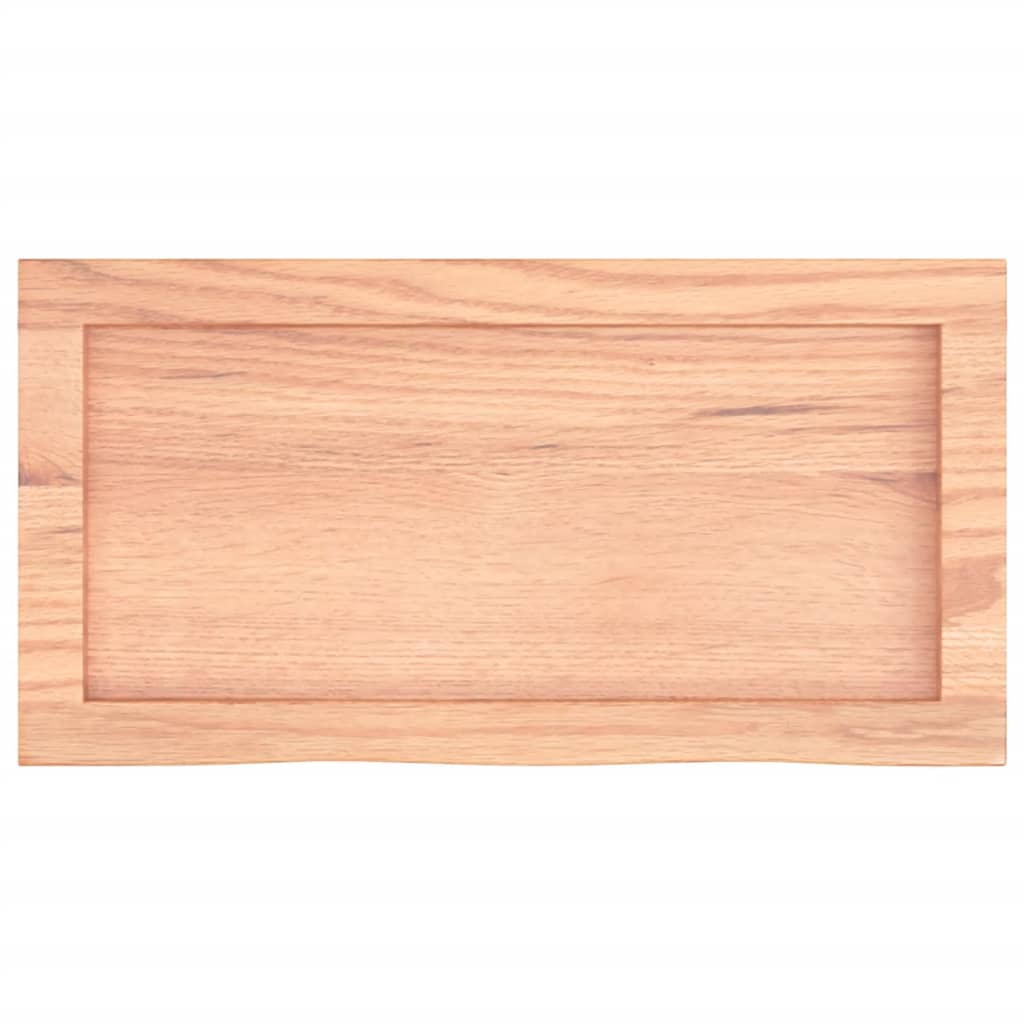 vidaXL Wall Shelf Light Brown 60x30x(2-4) cm Treated Solid Wood Oak 4