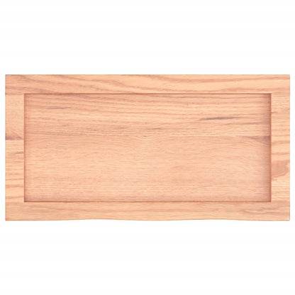 vidaXL Wall Shelf Light Brown 60x30x(2-4) cm Treated Solid Wood Oak 4
