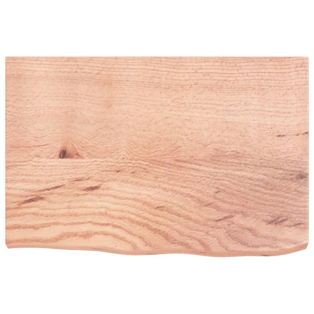 vidaXL Wall Shelf Light Brown 60x40x(2-4) cm Treated Solid Wood Oak 4