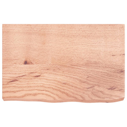 vidaXL Wall Shelf Light Brown 60x40x(2-6) cm Treated Solid Wood Oak 4