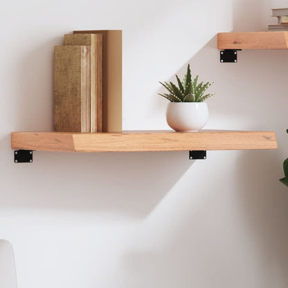 vidaXL Wall Shelf Light Brown 60x40x(2-6) cm Treated Solid Wood Oak 1