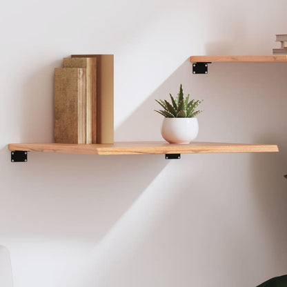 vidaXL Wall Shelf Light Brown 60x50x2 cm Treated Solid Wood Oak 1