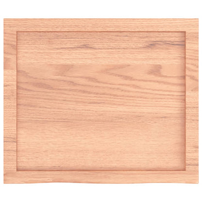 vidaXL Wall Shelf Light Brown 60x50x(2-4) cm Treated Solid Wood Oak 5