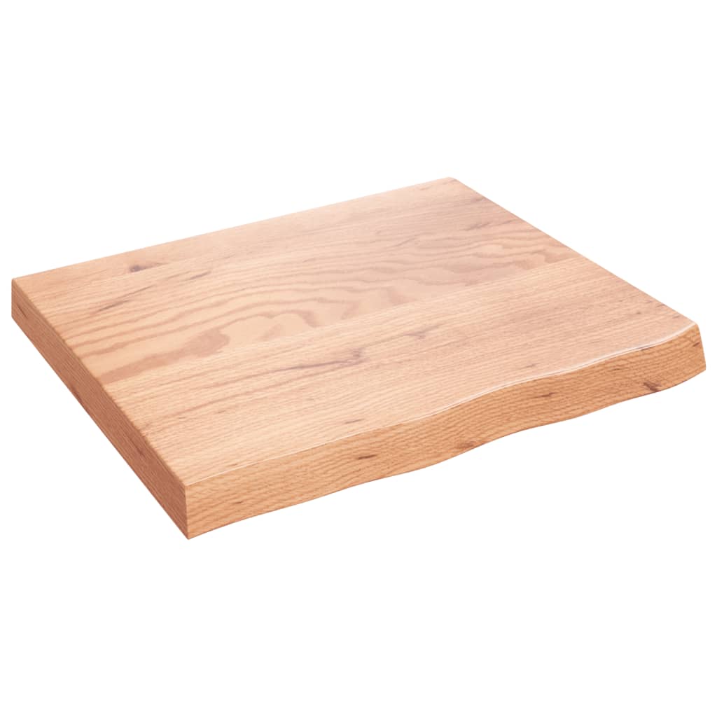 vidaXL Wall Shelf Light Brown 60x50x(2-6) cm Treated Solid Wood Oak 2