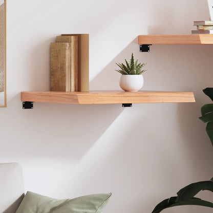 vidaXL Wall Shelf Light Brown 60x50x(2-6) cm Treated Solid Wood Oak 3
