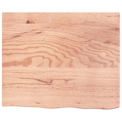 vidaXL Wall Shelf Light Brown 60x50x(2-6) cm Treated Solid Wood Oak 5