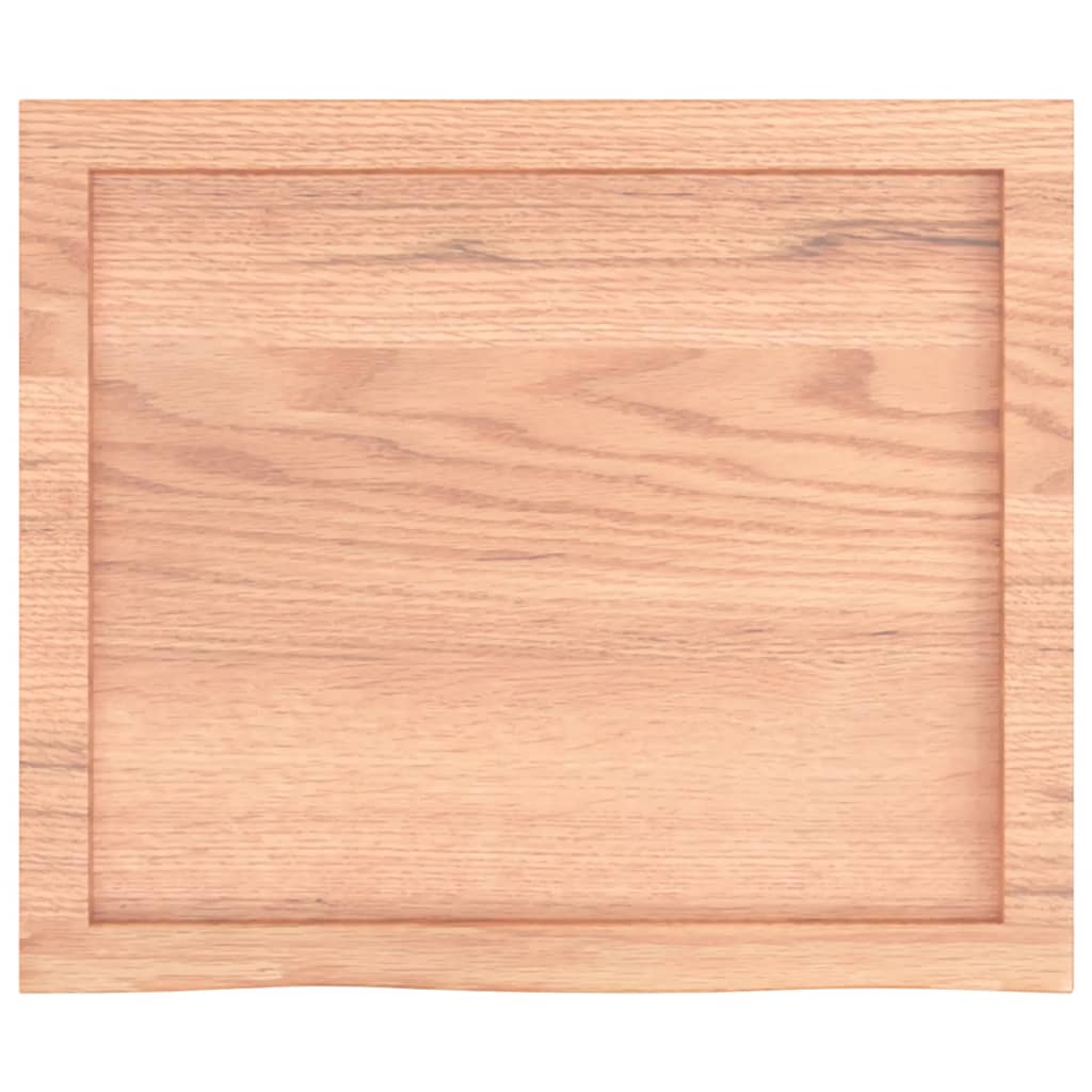 vidaXL Wall Shelf Light Brown 60x50x(2-6) cm Treated Solid Wood Oak 4