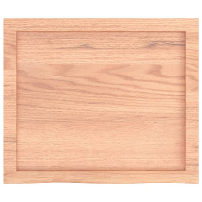 vidaXL Wall Shelf Light Brown 60x50x(2-6) cm Treated Solid Wood Oak 4
