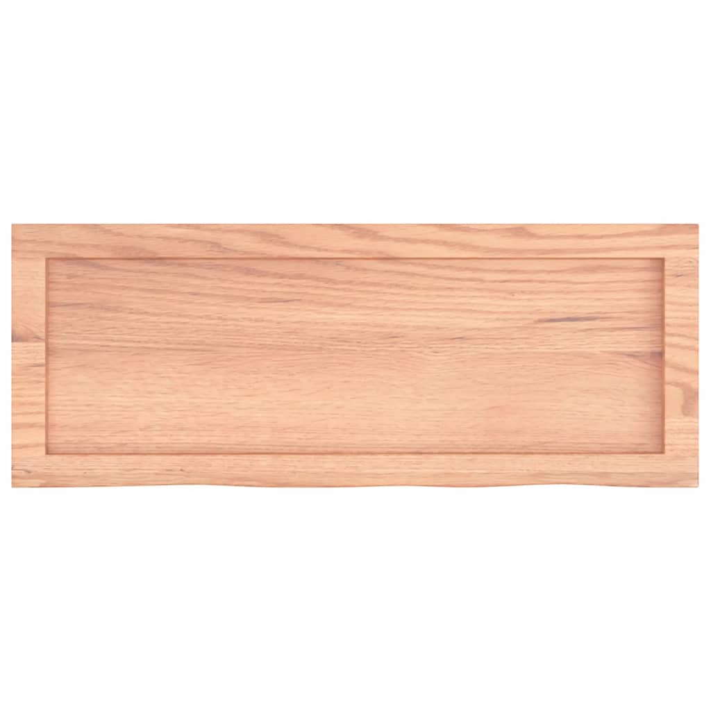 vidaXL Wall Shelf Light Brown 80x30x(2-6) cm Treated Solid Wood Oak 5