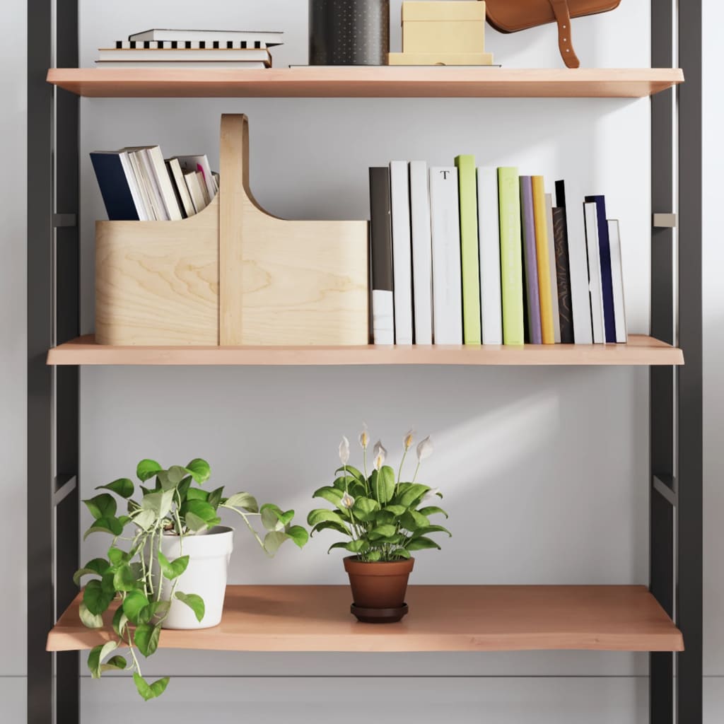 vidaXL Wall Shelf Light Brown 80x40x2 cm Treated Solid Wood Oak 1