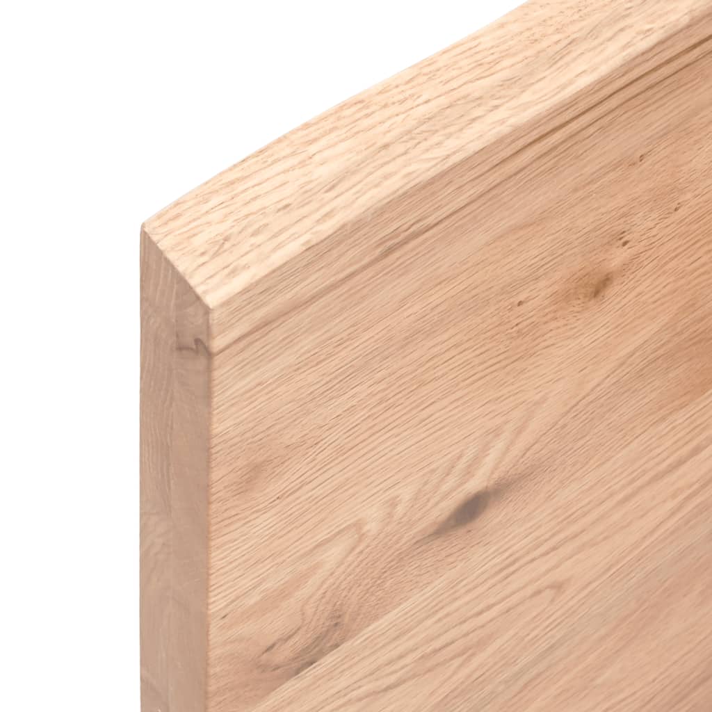 vidaXL Wall Shelf Light Brown 100x20x4 cm Treated Solid Wood Oak 6