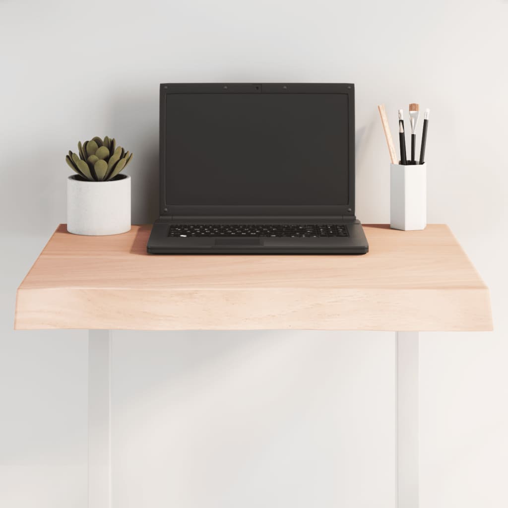 vidaXL Table Top 60x60x(2-6) cm Untreated Solid Wood Live Edge 1