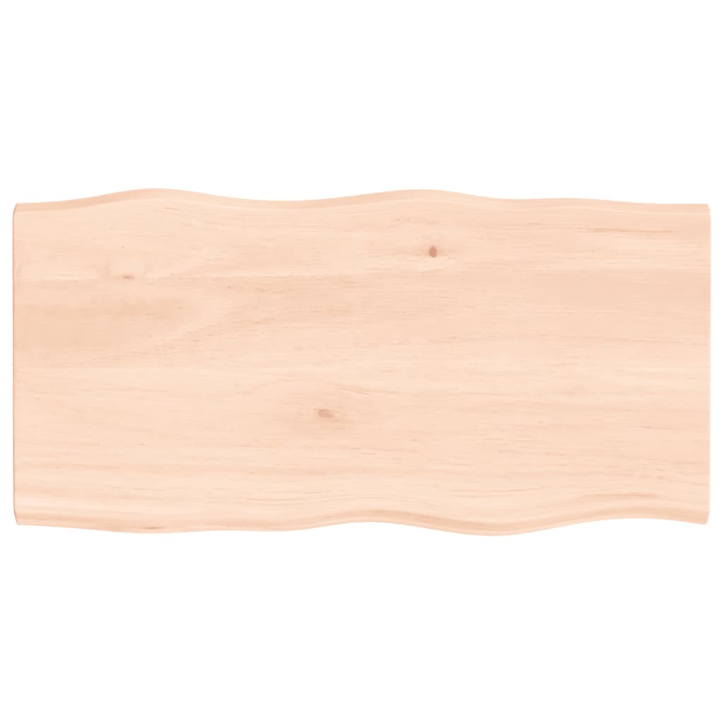 Table Top Untreated Solid Wood Oak Live Edge