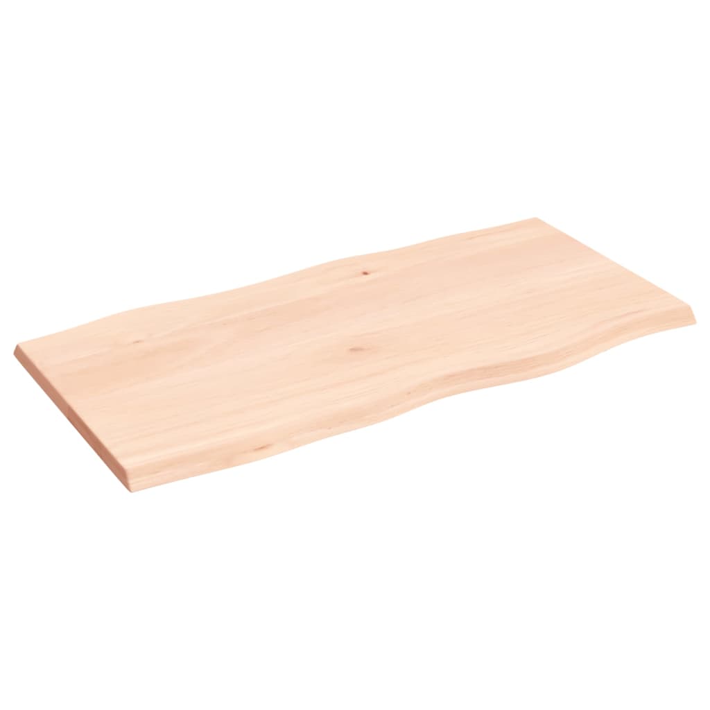 Table Top Untreated Solid Wood Oak Live Edge