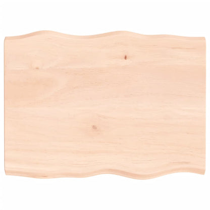 vidaXL Table Top 80x60x(2-4) cm Untreated Solid Wood Live Edge 2