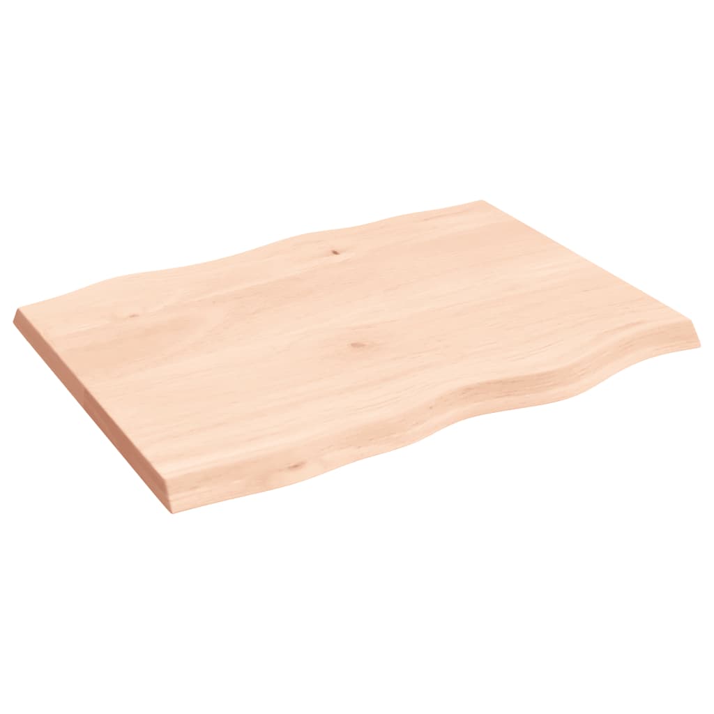 vidaXL Table Top 80x60x(2-4) cm Untreated Solid Wood Live Edge 4