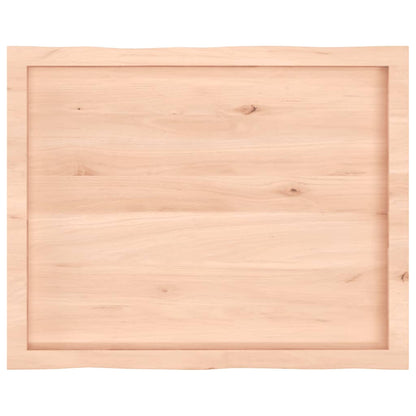 vidaXL Table Top 80x60x(2-4) cm Untreated Solid Wood Live Edge 5