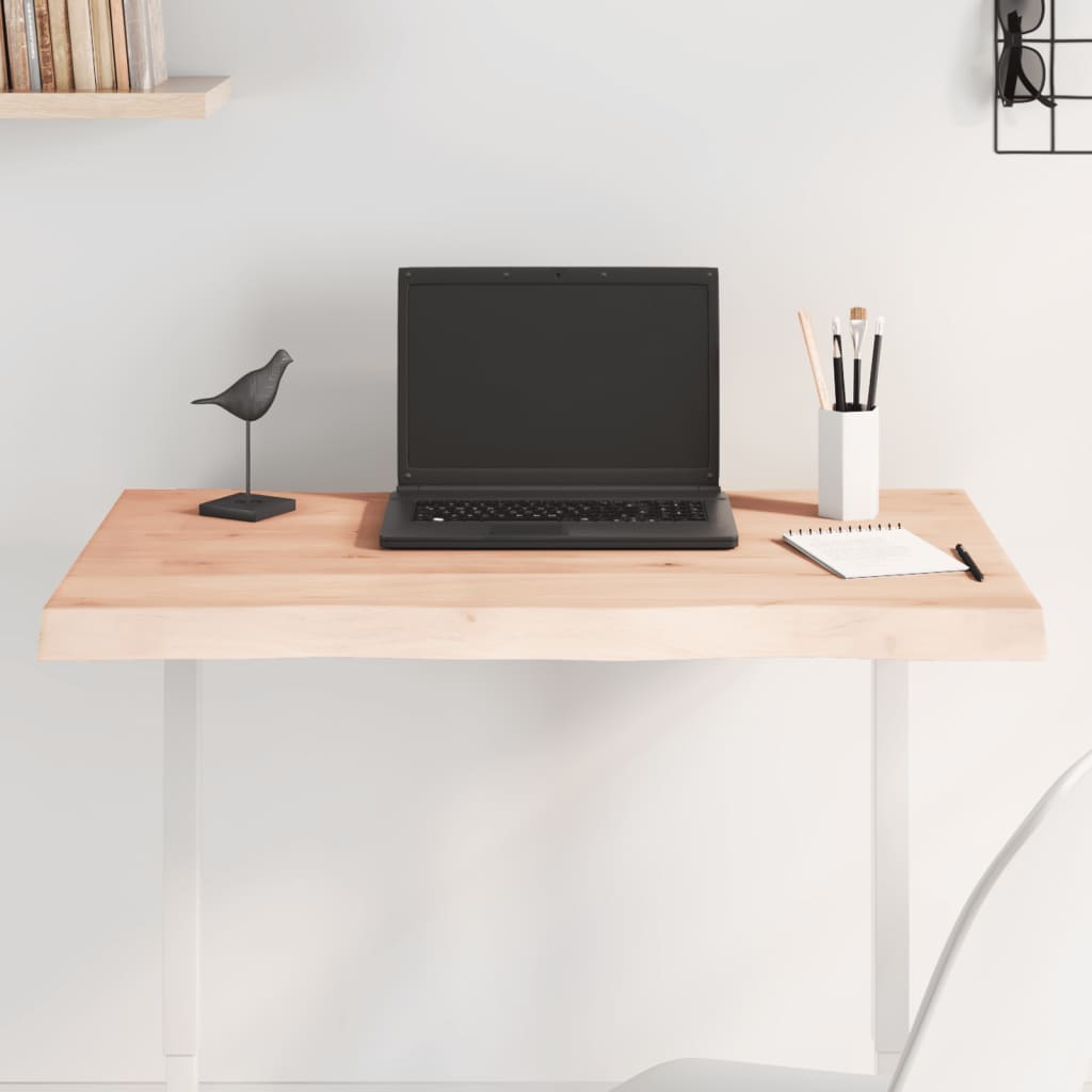vidaXL Table Top 80x60x(2-4) cm Untreated Solid Wood Live Edge 1