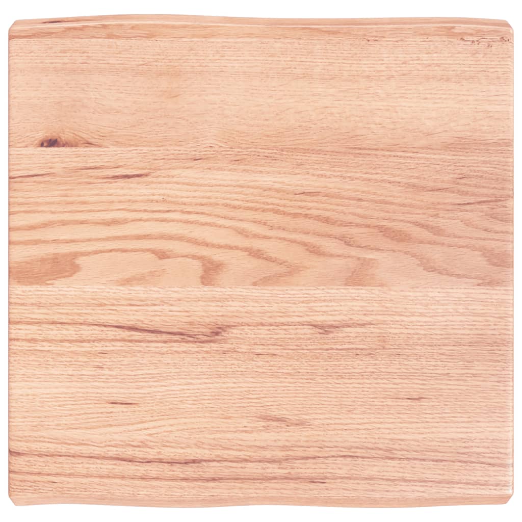 vidaXL Table Top Light Brown 60x60x(2-6) cm Treated Solid Wood Live Edge 2