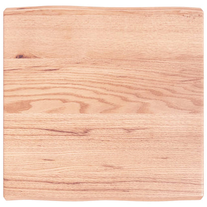 vidaXL Table Top Light Brown 60x60x(2-6) cm Treated Solid Wood Live Edge 2