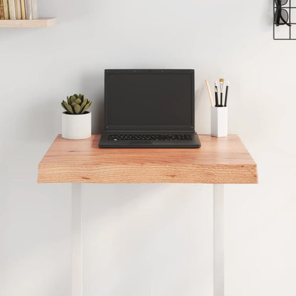vidaXL Table Top Light Brown 60x60x(2-6) cm Treated Solid Wood Live Edge 3