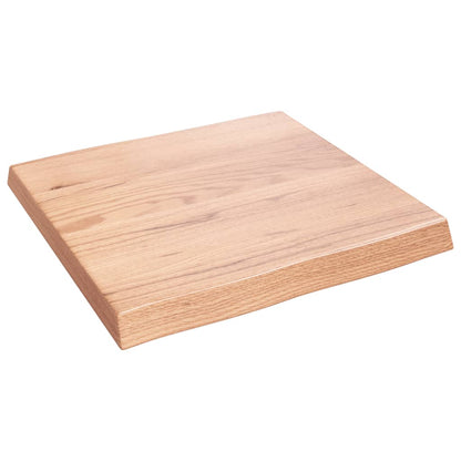 vidaXL Table Top Light Brown 60x60x(2-6) cm Treated Solid Wood Live Edge 4