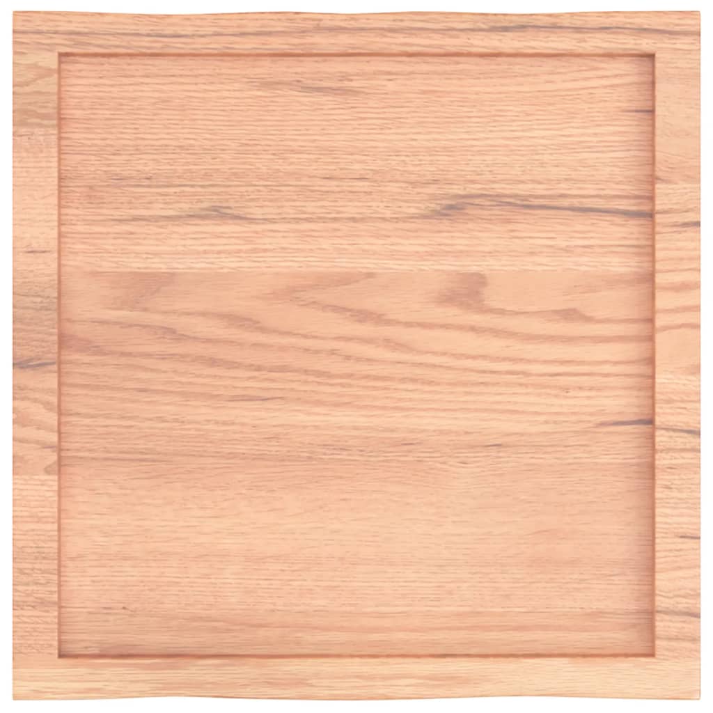 vidaXL Table Top Light Brown 60x60x(2-6) cm Treated Solid Wood Live Edge 5