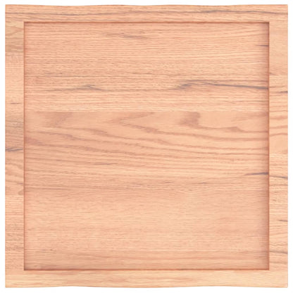 vidaXL Table Top Light Brown 60x60x(2-6) cm Treated Solid Wood Live Edge 5