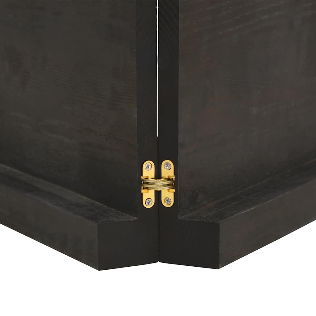 vidaXL Table Top Dark Brown 200x50x(2-6) cm Treated Solid Wood Live Edge 4