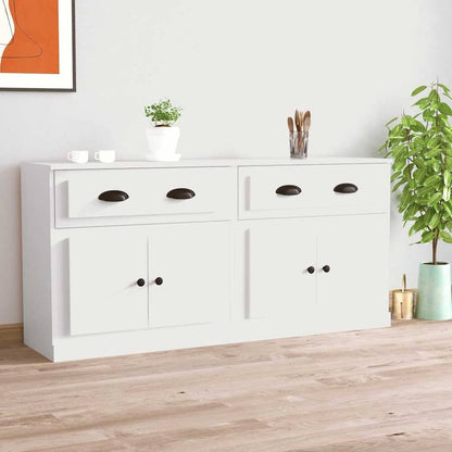 Sideboards 2 pcs Engineered Wood White