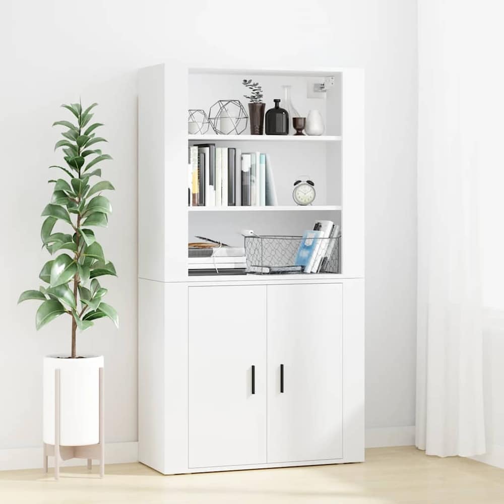 Highboard Engineered Wood White