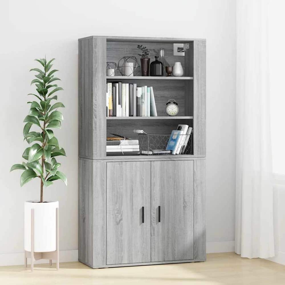 Highboard Engineered Wood Grey sonoma
