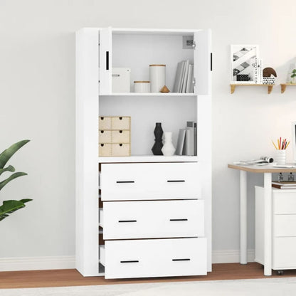 Highboard Engineered Wood White