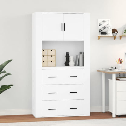 Highboard Engineered Wood White