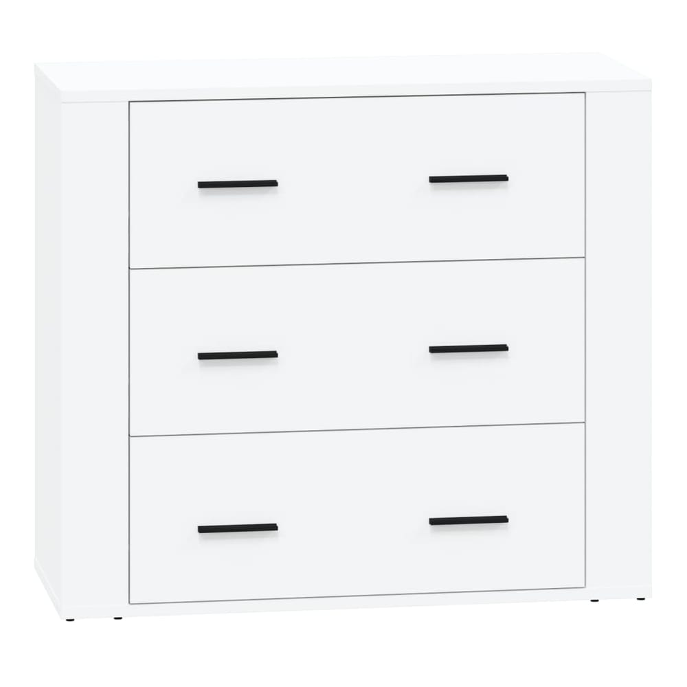Sideboards 2 pcs Engineered Wood White