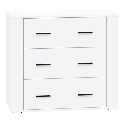 Sideboards 2 pcs Engineered Wood White