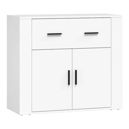 Sideboards 3 pcs Engineered Wood White
