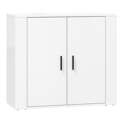 Sideboards 3 pcs Engineered Wood White