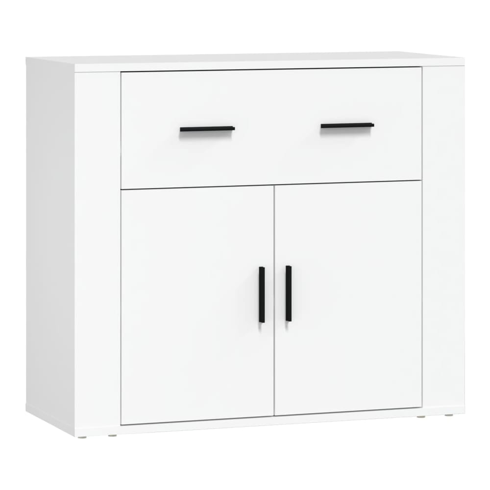 Sideboards 3 pcs Engineered Wood White