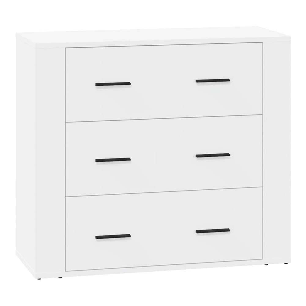 Sideboards 3 pcs Engineered Wood White
