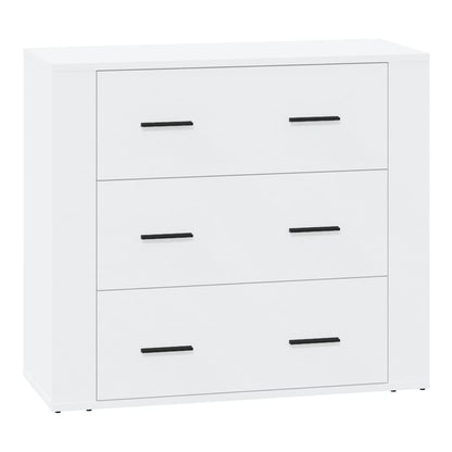 Sideboards 3 pcs Engineered Wood White