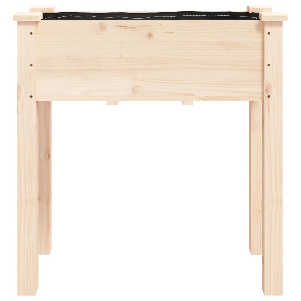 vidaXL Planter with Liner 71x37x76 cm Solid Wood Fir 4