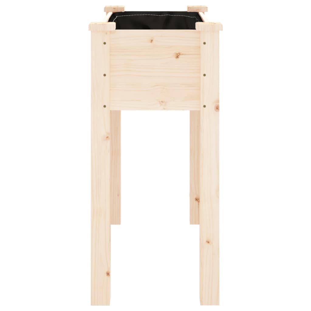 vidaXL Planter with Liner 71x37x76 cm Solid Wood Fir 5