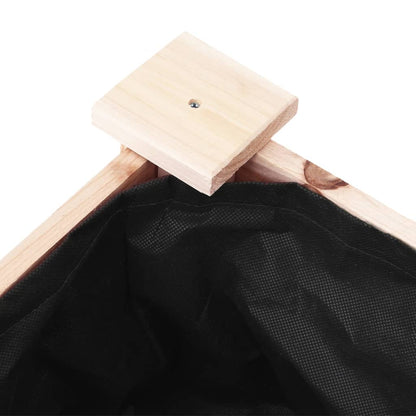 vidaXL Planter with Liner 71x37x76 cm Solid Wood Fir 6