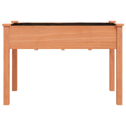 vidaXL Planter with Liner Brown 118x59x76 cm Solid Wood Fir 4