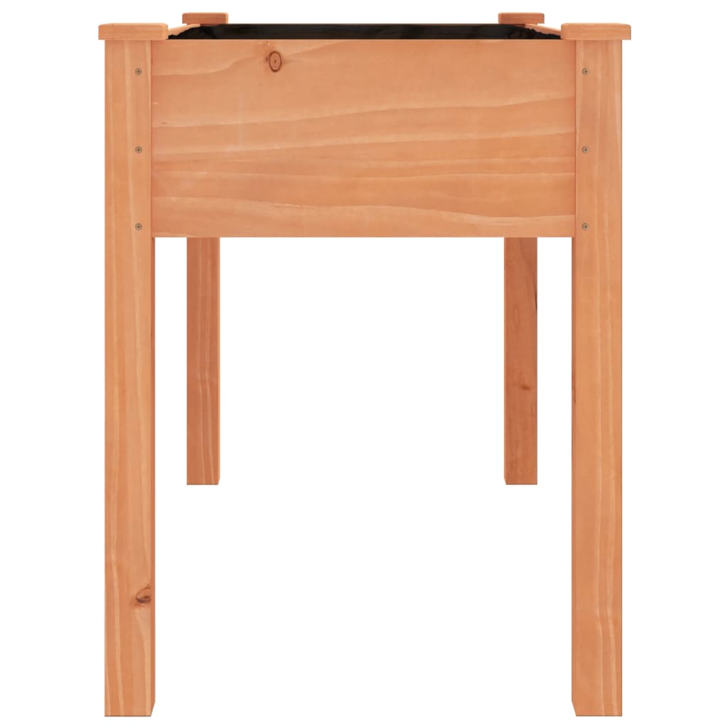 vidaXL Planter with Liner Brown 118x59x76 cm Solid Wood Fir 5