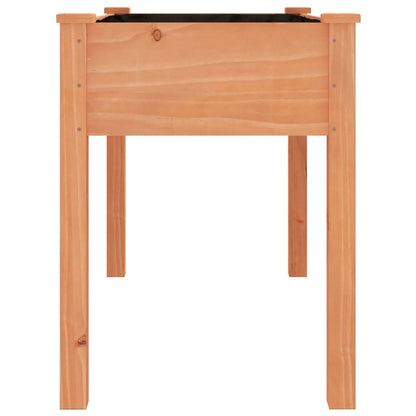 vidaXL Planter with Liner Brown 118x59x76 cm Solid Wood Fir 5