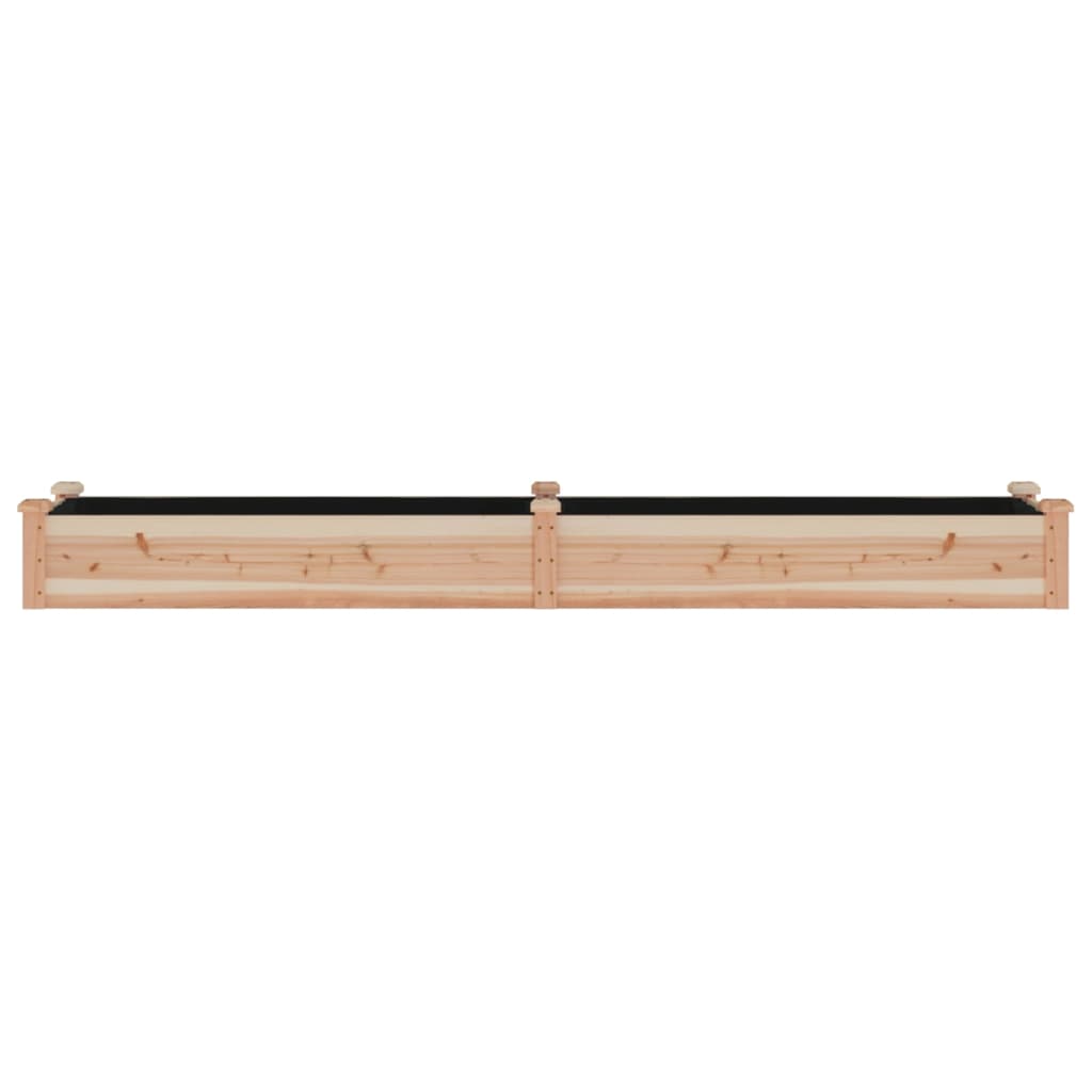vidaXL Garden Raised Bed with Liner 240x45x25 cm Solid Wood Fir 4