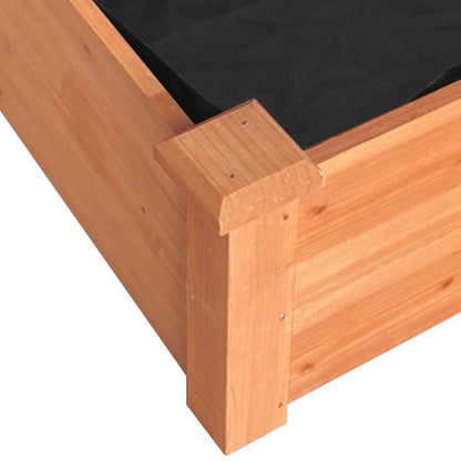 vidaXL Garden Raised Bed with Liner Brown 240x45x25 cm Solid Wood Fir 6