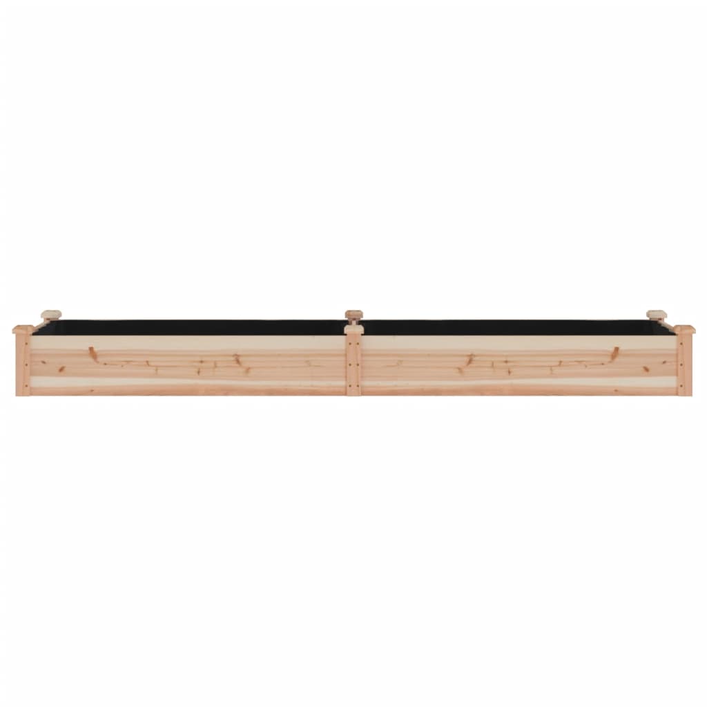 vidaXL Garden Raised Bed with Liner 240x60x25 cm Solid Wood Fir 4
